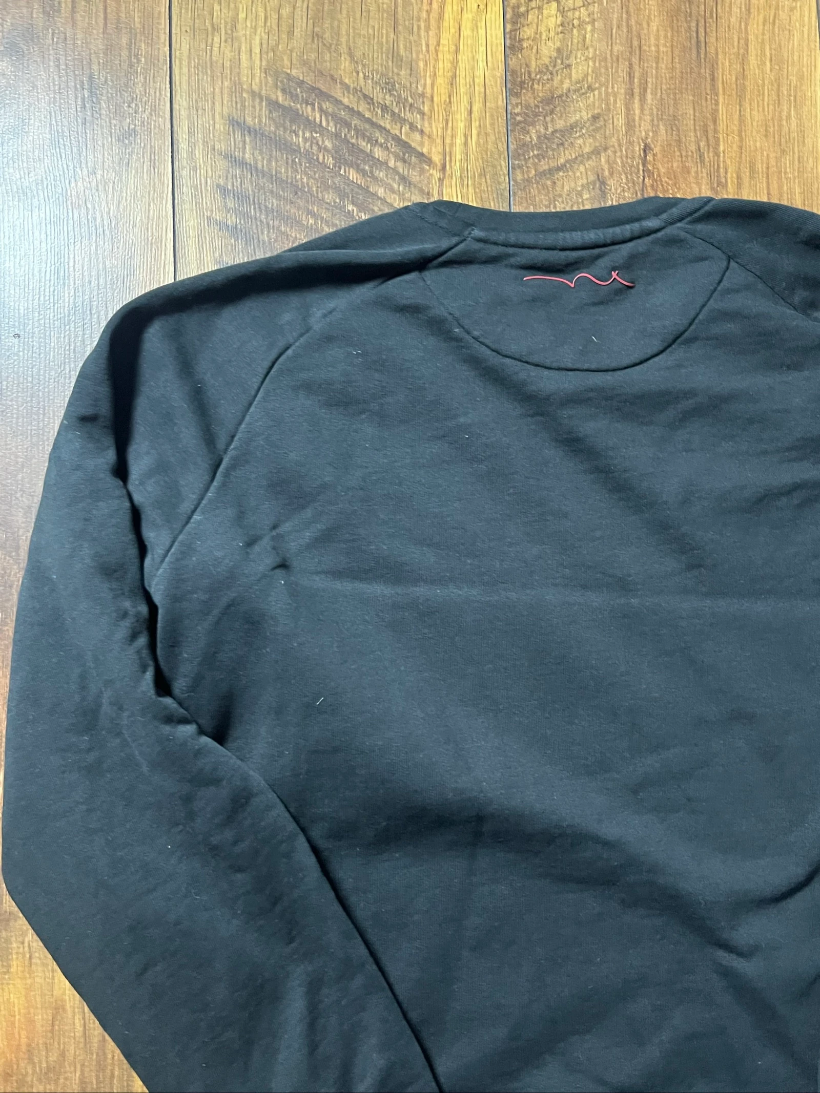 Black round neck sweatshirt with raglan sleeves, regular fit - Teddy Smith - size L - very good condition – photo 12